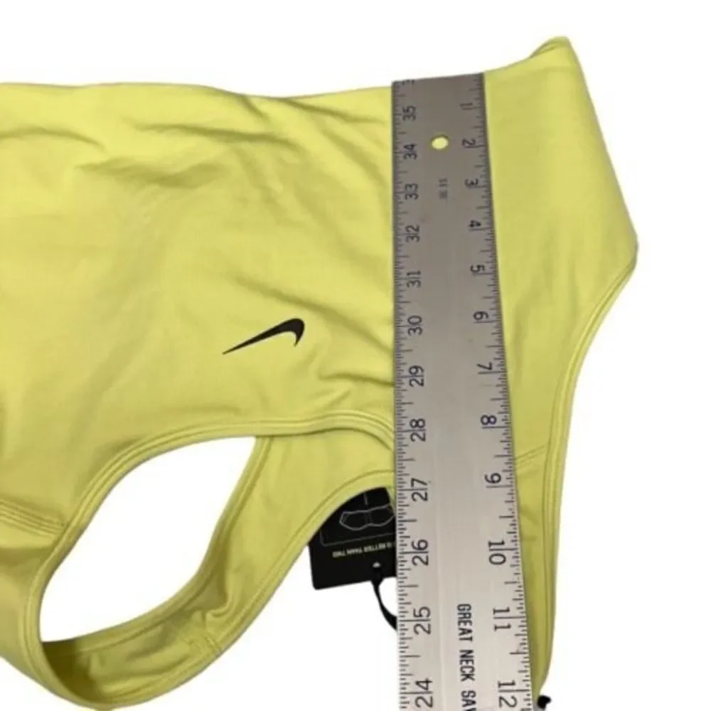 Nike Center Swoosh Sports Bra Womens‎ L Green Athleisure Gym Yoga Padded